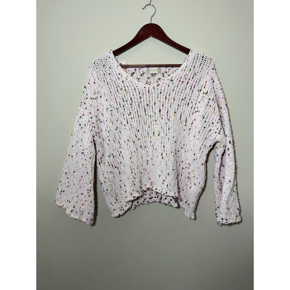 altar'd state Pink Sweater Confetti Size Small
